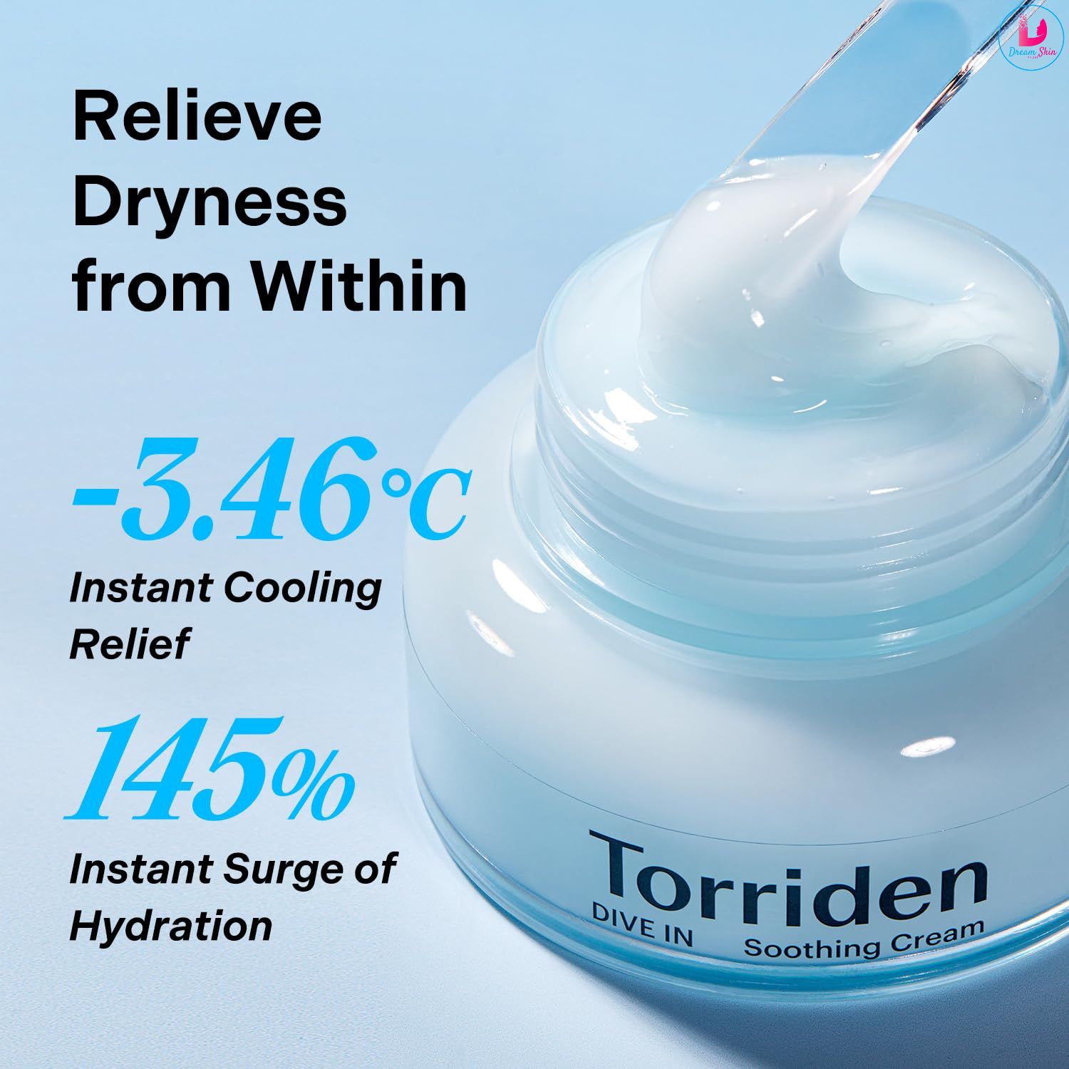 Torriden Dive-In Low Molecular Hyaluronic Acid Soothing Cream 100ml